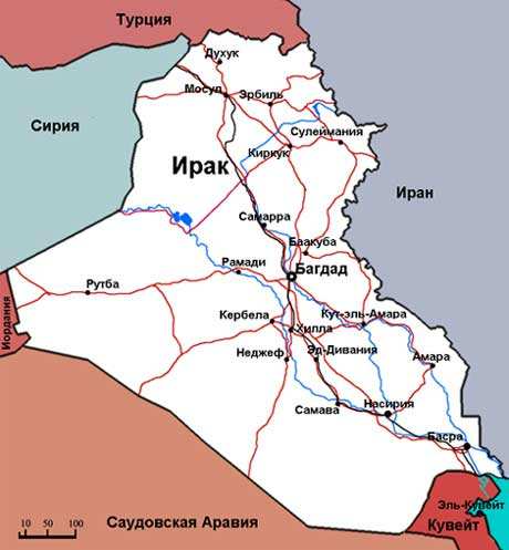Карты Ирака