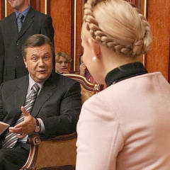 В президентской оценке находятся в свинцовом Янукович и Тимошенко. Yushchenko - четвертое